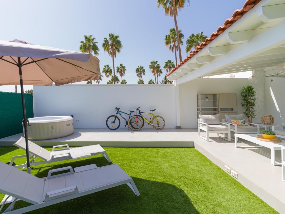 Aquarium Bungalow Private Jacuzzi, 3 Bedrooms, Ac And Bikes Maspalomas  Eksteriør bilde
